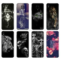 black tpu case for xiaomi redmi 7a 8 8a 9 9a 9c case redmi note 8t 8 pro t note 9 9s 9 pro case cat dog tiger flower bear