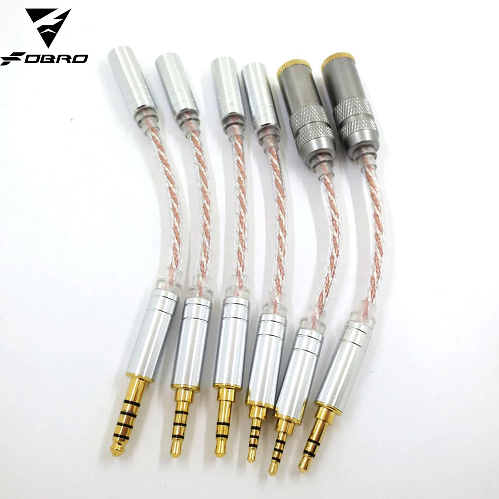 FDBRO Nwe HIFI сбалансированный аудиокабель штекер от 2 5 мм до 3 4 Женский