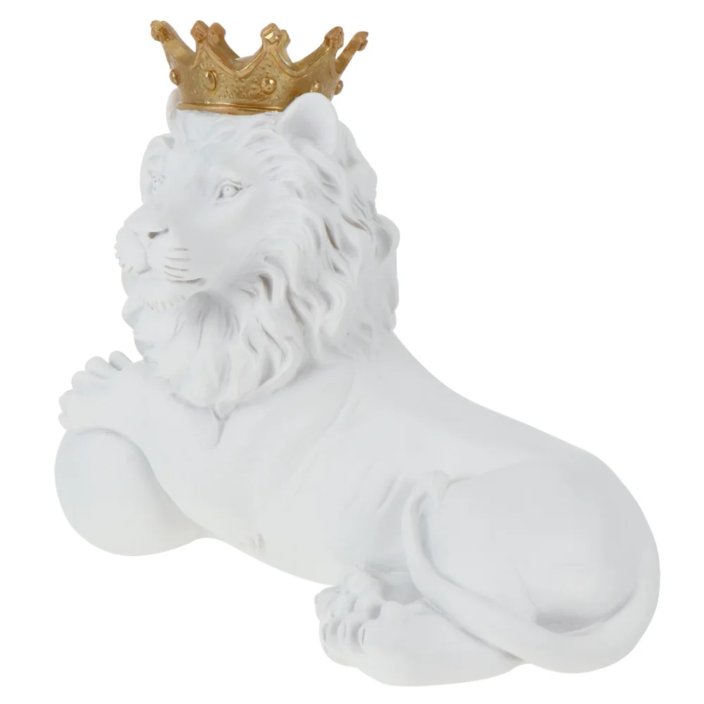 

1pc Creative Resin Artware Lion Shape Resin Desktop Decoration Home Decoration