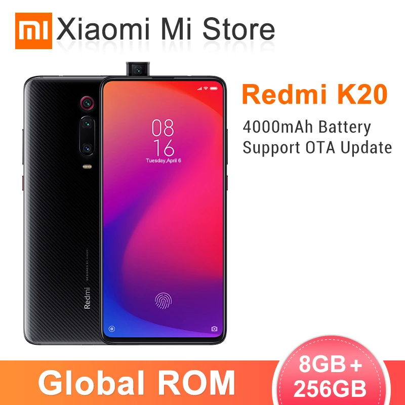 Xiaomi Redmi K20 8 ГБ ОЗУ 256 Гб ПЗУ мобильный телефон Восьмиядерный процессор Snapdragon 730 48 Мп