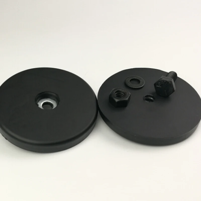 2 шт. D60mm Imanes супер сильный Неодимовый Магнит База с покрытием резина для камеры