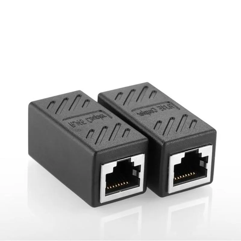 

Сетевой прямой коннектор RJ45, соединитель локальной сети, встраиваемый Cat7/Cat6/Cat5e удлинитель кабеля, адаптер мама-Мама, 2 шт.