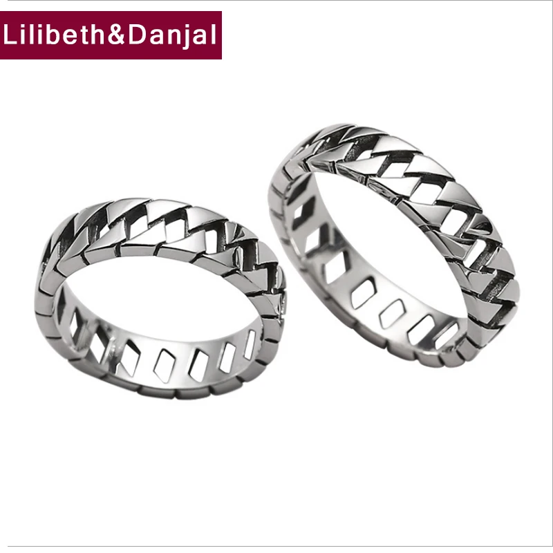 

Ring Hollow 100% 925 Sterling Silver Thai Silver For Men And Women Christmas Gift Fine Jewelry Creative Simple Smooth Ring GR46