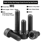 5 шт. M6 класс 14,9 легированная сталь сверхпрочная Шестигранная головка с накатанной головкой полная резьба и винты с частичной резьбой DIN912