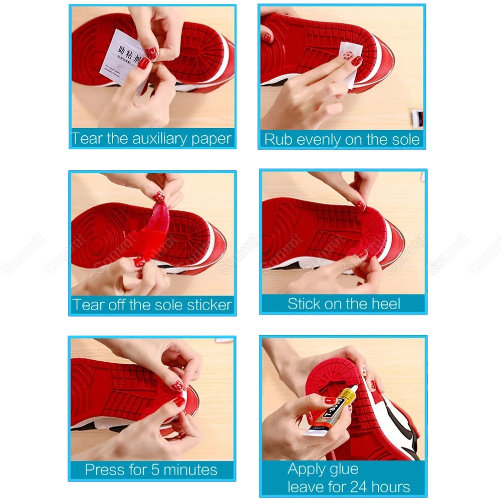 

Shoe Sole Protector for Sneaker Heel Self-Adhesive Sticker Anti-Slip Shoes Pad Outsole Insole Running Shoe Care Repair Patch Mat