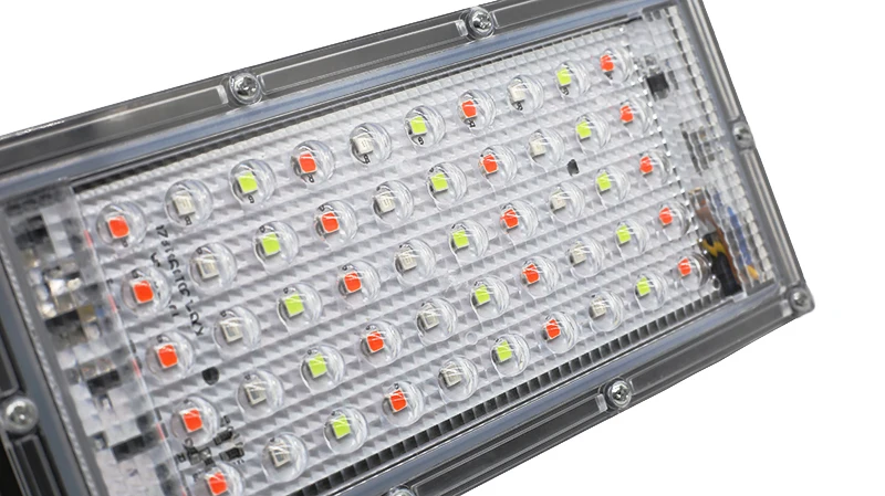 7 цветов RGB SMD 50W Светодиодный прожектор светильник 220V IP65 Точечный светильник на открытом воздухе отражатель светодиодный проектор точечный светильник лампа Водонепроницаемый потолочные светильник