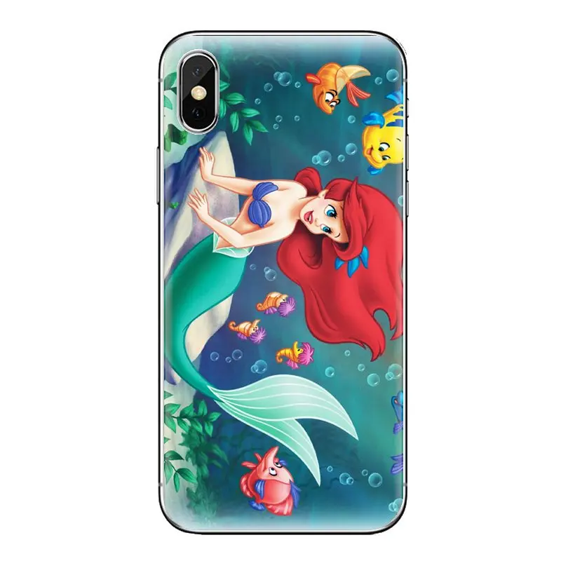 Силиконовый чехол принцессы русалки для samsung Galaxy S2 S3 S4 S5 MINI S6 S7 edge S8 S9 Plus Note 2 3 4 5 8 Coque