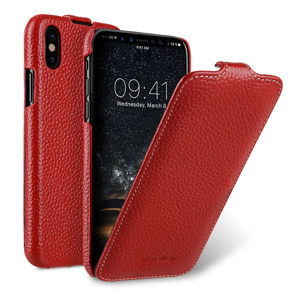 Чехол книжка для iPhone X XR XS Max 5 8 6 1 фиолетово желтый из натуральной воловьей кожи