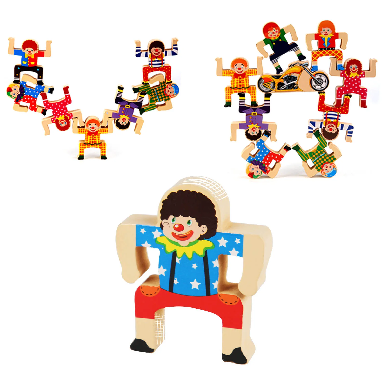 

Забавные игрушки Монтессори для укладки, Геркулес, акробатические игрушки, балансирующие блоки, игрушки для детей, рождественские подарки ...