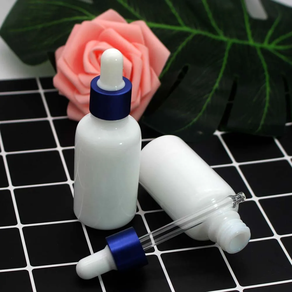 30 мл фарфоровый белый эфирное масло пустая стеклянная капельница бутылка