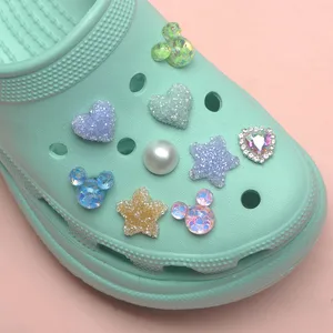 1 PCS crystal Star Croc Charms Sweets Croc Accessories Cloc Shoe Buckles Cute Decorations Fit Bracel