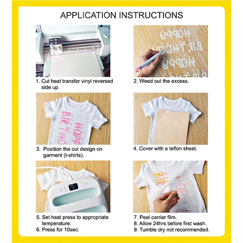 5 Цвета DIY футболка сумки глянцевая пленка с надписью Термальность