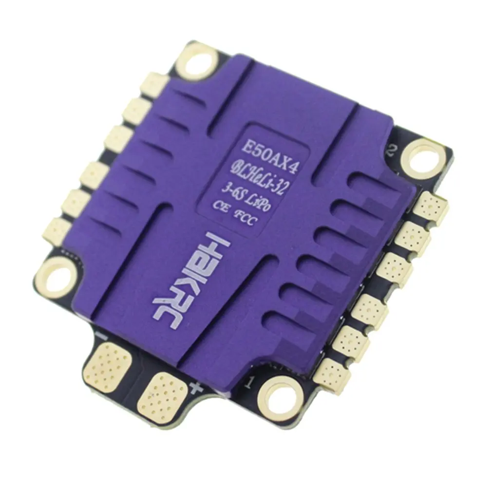 HAKRC ESC 4-в-1 50A с диагональю экрана 3-6S BLHeli_32 5V 3A BEC Dshot1200 мини Размеры ESC для DIY небольшой гоночный Дрон с видом от первого лица с отводом тепла
