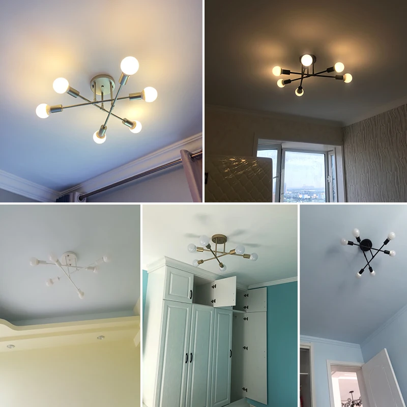 

Home Modern LED Chandelier Living Room Bedroom Decoration Ceiling Lamp Creative Chandeliers Home Lighting Fixtures AC90-260V