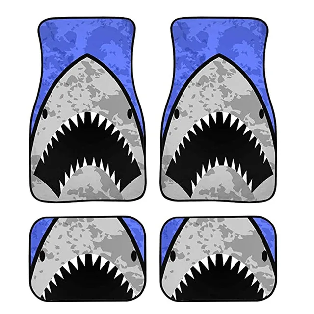 

Aimaao Shark Mouth Rubber Front & Rear Floor Mats For SUV Car Truck & Van All Weather Winter Liners, 4 Piece Set For Vw Bmw