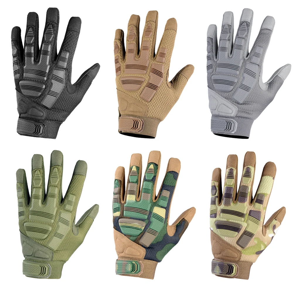 Нескользящий армейские военные тактические перчатки полный палец перчатка