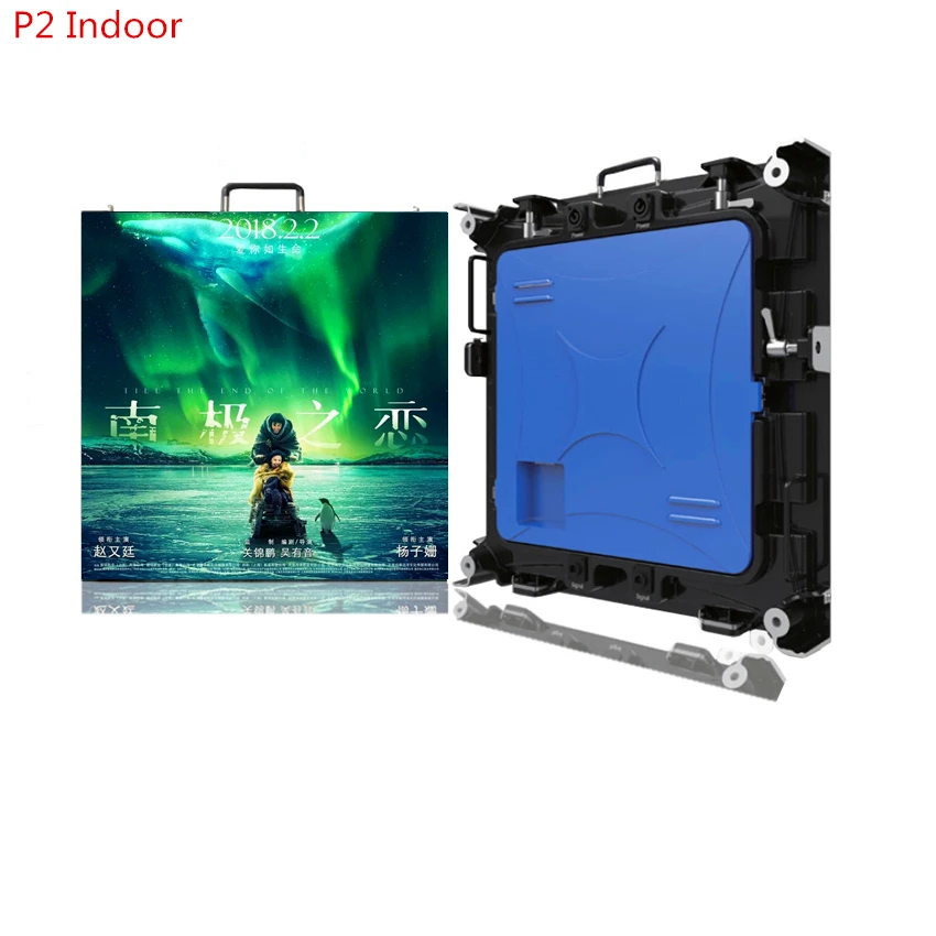 Светодиодный дисплей P2 для помещений SMD1515 RGB 512x512 мм литой алюминиевый корпус