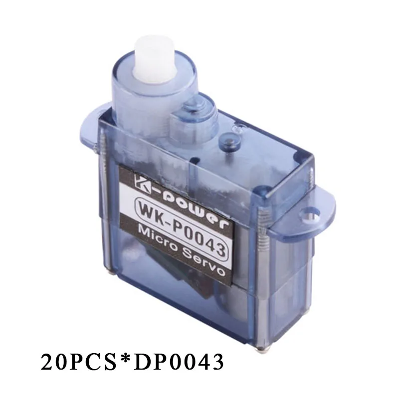 

Высокоскоростной микро/Мини цифровой сервопривод K-power DP0043 4,3g/0,9 кг/0,07 s для самолета, 20 шт.