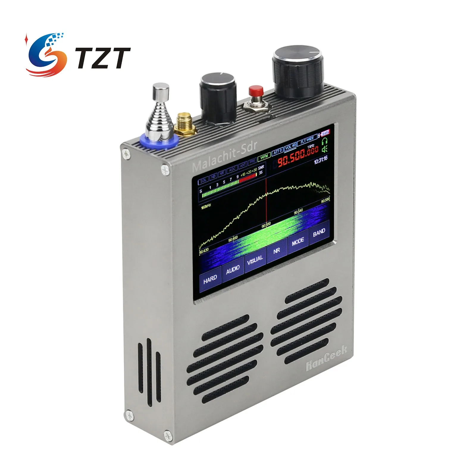 TZT 1.10c FW версия Malahit SDR приемник DSP радио Малахит 3 5 "сенсорный экран 50 кГц-2 ГГц