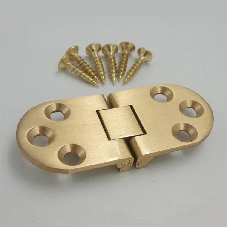 180 Degree Copper Flip Hinge Concealed Round Folding Gold Tone Cabinet Door Kitchen Cupboard Closet | Обустройство дома