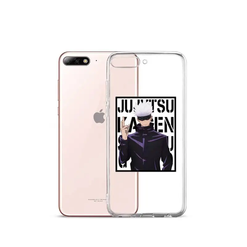 

Hot Anime Jujutsu Kaisen Phone Case Transparent Clear for iPhone 11 12 mini pro XS MAX 7 8 6 6S Plus X 5S SE 2020 XR