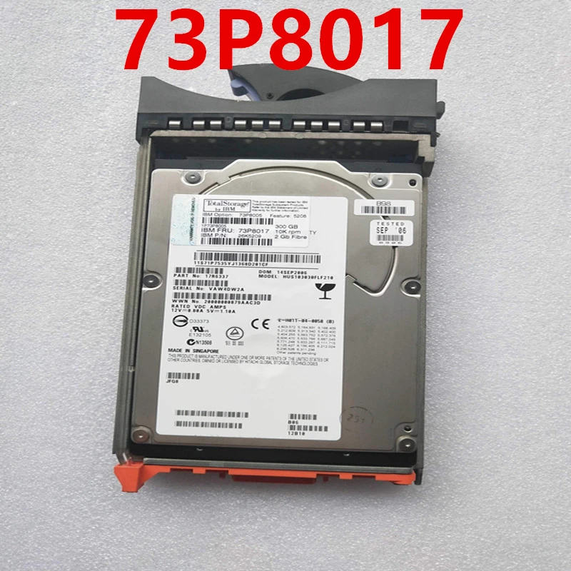 

Оригинальный Новый HDD для IBM DS4300 DS4700 300 ГБ 3,5 "FC 64 Мб 10000 об/мин для внутреннего HDD для сервера HDD для 73P8017 73P8005 26K5209
