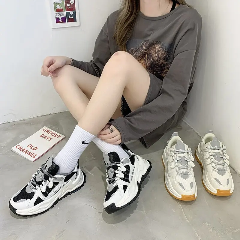 

Spring and Autumn 2020 new versatile leisure sports shoes net surface breathable running shoes fashion daddy shoes X560