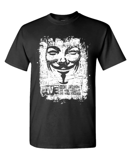 

WE are Legion Guy Fawkes Computer Hacker - Mens Cotton T-Shirt