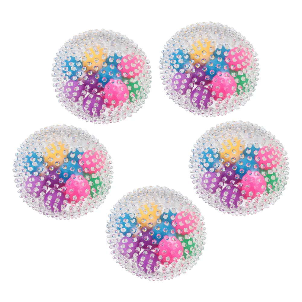 

5pcs Stress Relief Balls Decompression Toys Baby Squeeze Playthings