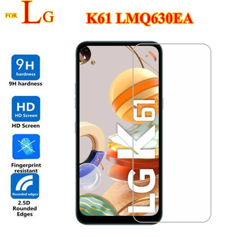 Закаленное стекло для LG K61 Защита экрана LMQ630EA LMQ630UM Защитное Cristal Pelicula de Vidro|tempered