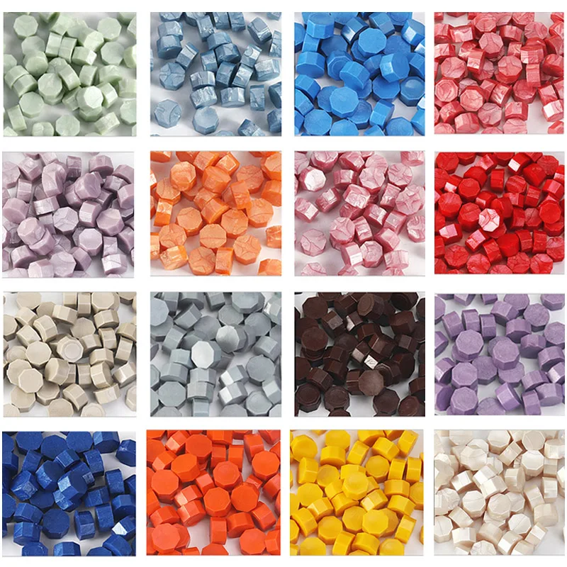 

100Pcs Sealing Wax Seal Beads Beans Stamp for DIY Vintage Craft Wedding Envelope Wax seal Ancient Sealing Wax Stamp Making Decor