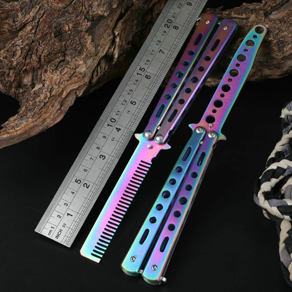 Нож-бабочка для начинающих металлический складной нож-бабочка без лезвий ручной