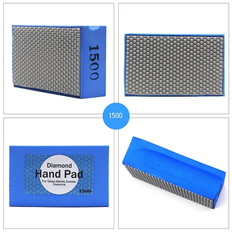 

Diamond Hand Polishing Pad for Stone Glass Ceramic Marble Granite ,90x55mm