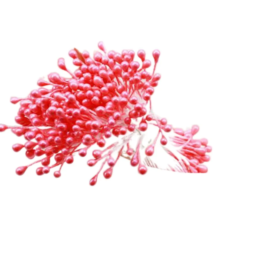 100 шт./лот Искусственные цветы тычинки жемчуг цветок цветочные для торта мини