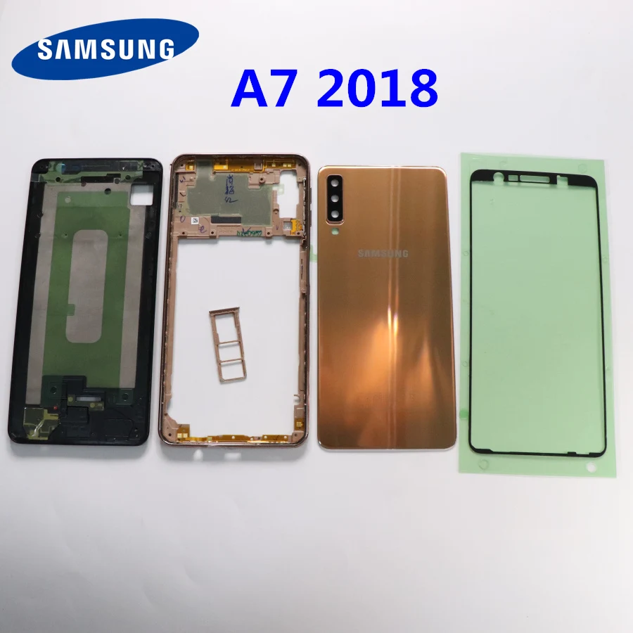 Крышка батарейного отсека для SAMSUNG Galaxy A7 2018 A750 A750F A750F/DS задняя крышка полностью