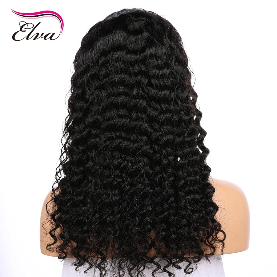 Волосы ELVA 13x4 человеческие волосы на кружеве парики для черных женщин бразильские