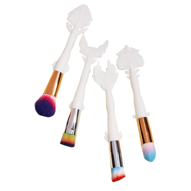 

4Pcs Makeup Brushes Set Eye Shadow Eyebrow Blush Loose Foundation Powder Professional Women Cosmetic Tools