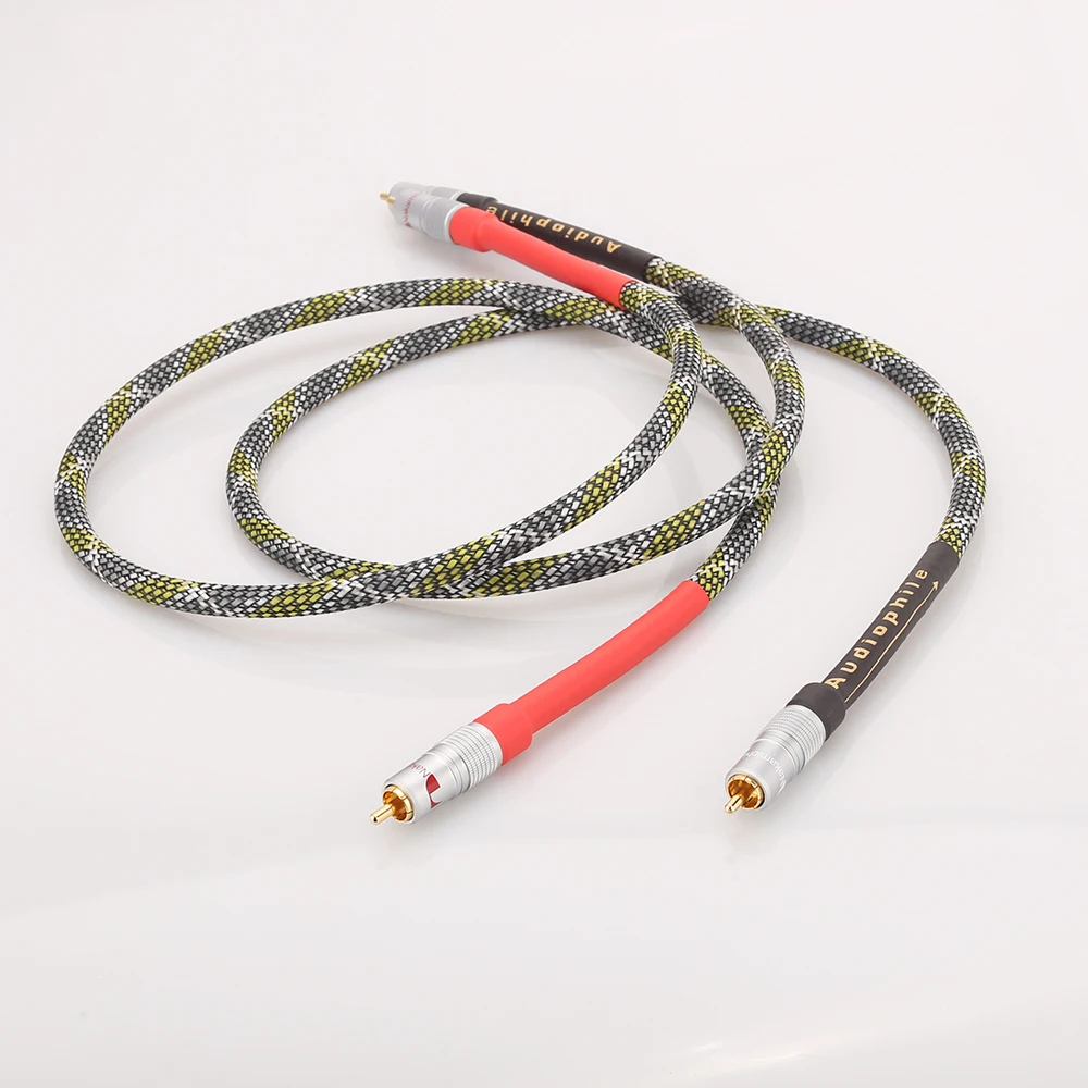 Аудиокабель Audiocrast с 2 штекерами на штекеров RCA аудиокабель для стереосабвуфера [hi