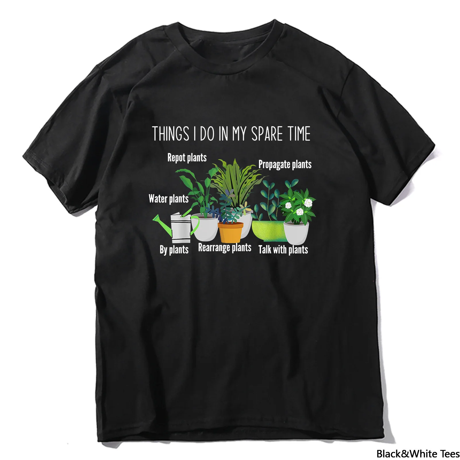 

Unisex Things I Do In My Spare Time Plant Funny Gardener Gardening Plant Lover Vintage Men's Short Sleeve T-Shirt