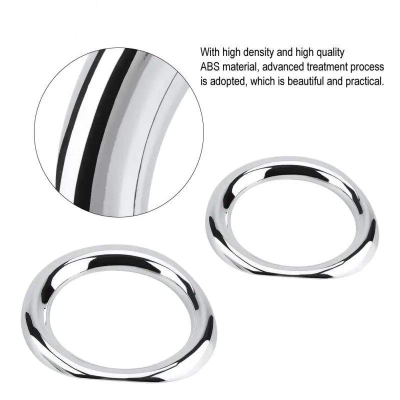 2 шт. ABS хром высокой плотности передняя противотуманная фара крышка Накладка