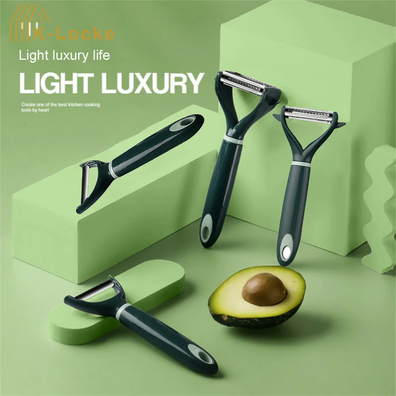 

Multifunctional Stainless Steel Double End Peeler Paring Knife Kitchen Tool Set Suitable For Peeling All Vegetables And Fruits