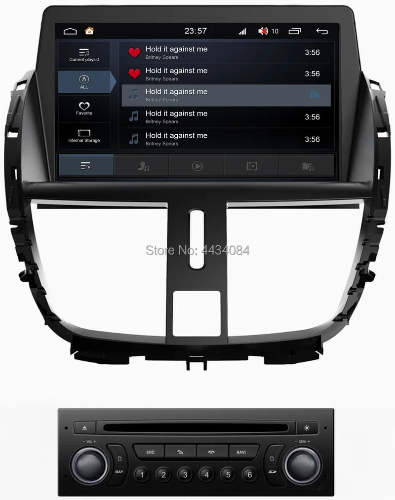 Автомобильный аудио стерео gps Ouchuangbo для Peugeot 207 поддержка 8 ядер usb swc mirror link Wi Fi S300