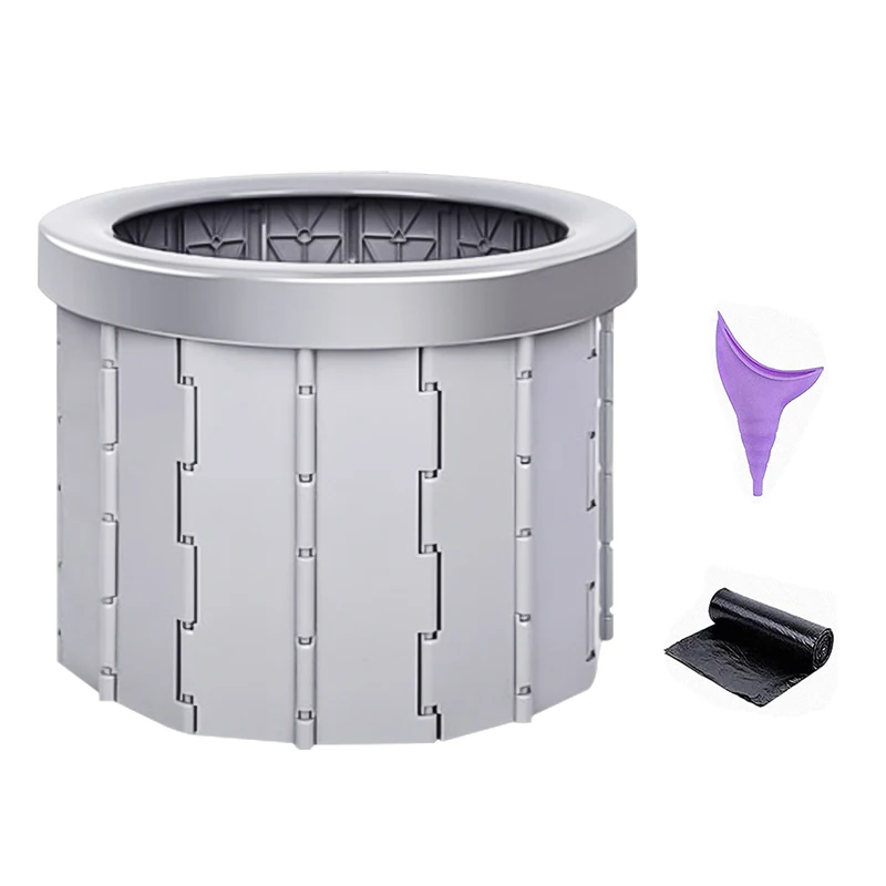 

Toilet Seat for Camping Hiking Long tripPortable Folding Toilet Commode Porta Potty Car Toilet Camping Toilet for Travel Bucket