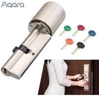 aqara original practical anti theft security door lock core with key smart door lock mechanical structure encryption chip