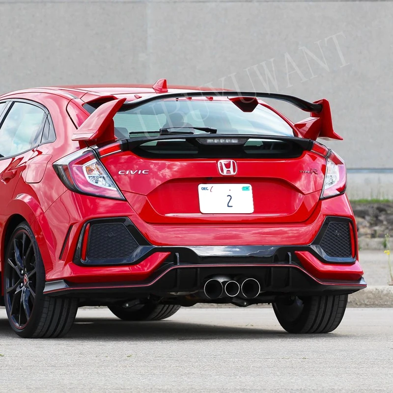 Автомобильные аксессуары для Honda CIVIC хэтчбек 2016 2017 2018 Спойлер ABS пластик праймер