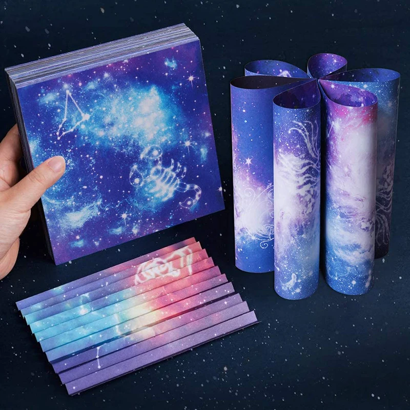 

Origami Paper Double Sided Night Sky Handcrafts Paper for Kids 135pcs 17X17cm for Arts and Crafts Projects NC99