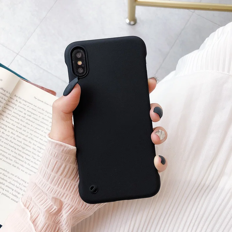 UPaitou тонкий Бескорпусные чехол для iPhone 6, 6 S, 7, 8plus X XR XS Max 11 5,8 6,1 6,5 твердый матовый Scrub чехол из твердого ПК со словами "чехол без полей