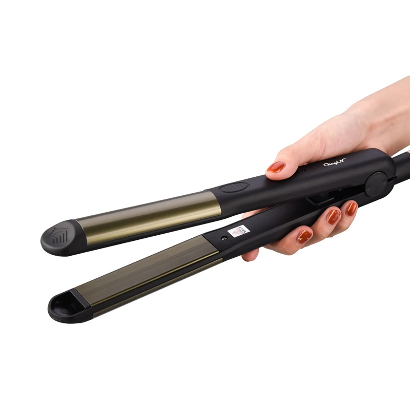 

CkeyiN Straight Hair Straight Bar Straight Plate Black Electronic Constant Temperature Beauty Straight Hair Straightener 35