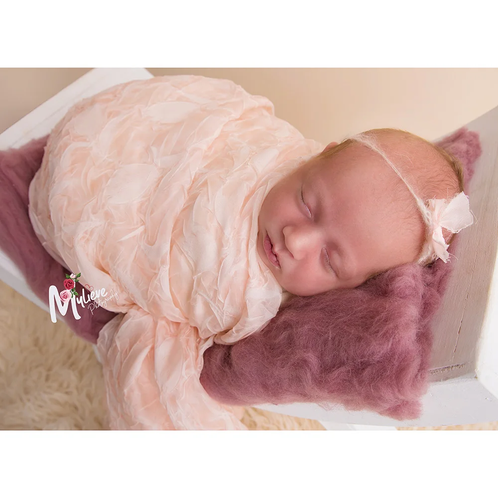 Аксессуары для новорожденных 50x40 см 100% шерсть пушистый Одеяло корзина шерстяной