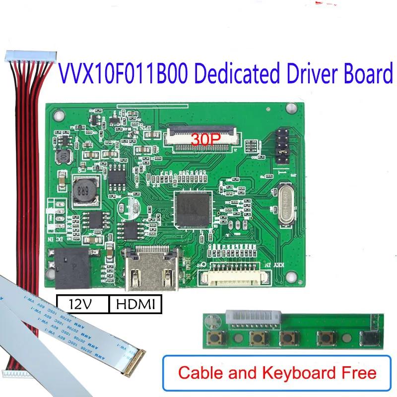 EDP ЖК-дисплей драйвер платы для VVX10F011B00 5 V-12 V Мощность 10,1 дюймов 1920*1200 USB емкостный сенсорный экран Сенсорный экран Поддержка Win7 8 10 Raspberry Pi